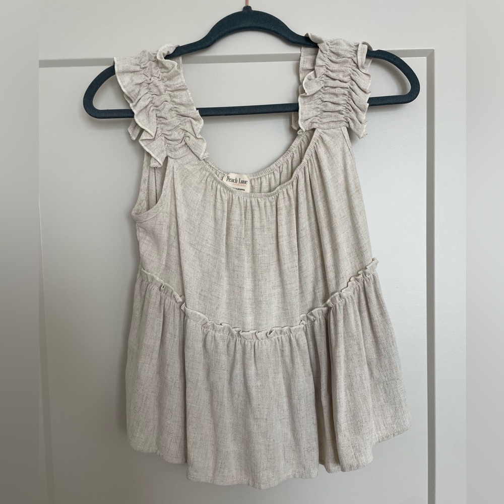 Peach Love Cream Top